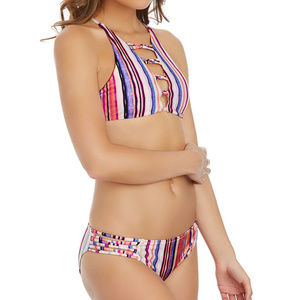 Raisins Tahitian High Neck Top and Strappy Bikini